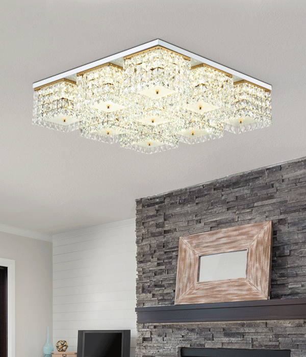 브렌디 9등/12등 크리스탈거실등 국산LED거실등 (225W 300W)