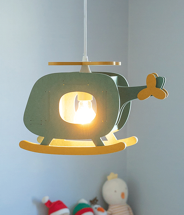 헬리코비 아이방 조명, 키즈조명, 비행기조명(3가지 컬러)